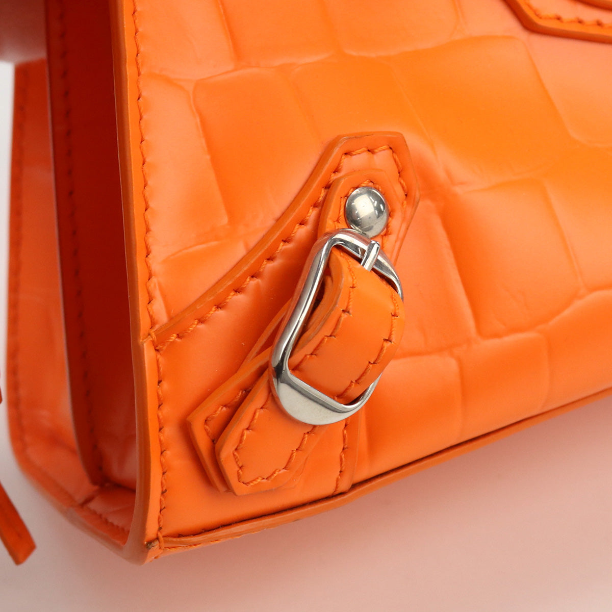 BALENCIAGA 638524 neo classic city mini Handbag shoulder bag 2WAY leather orange Women