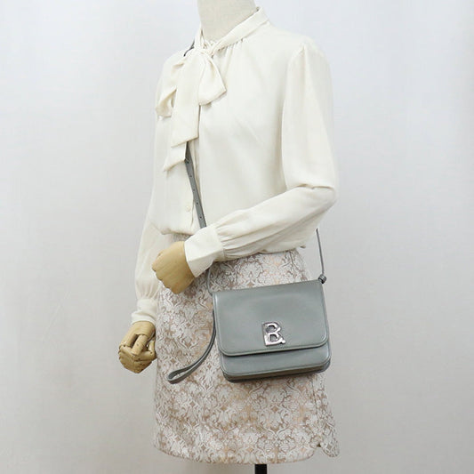 BALENCIAGA B.Logo Shoulder Bag Crossbody Bags leather gray Women