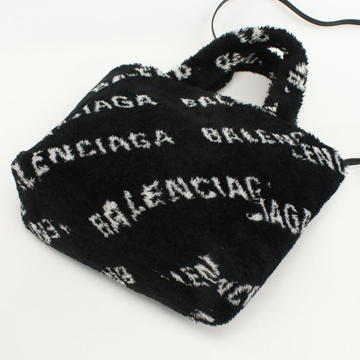 BALENCIAGA 581762 Tote Bag Every day 2WAYTote Bag fur black Women Used Authentic