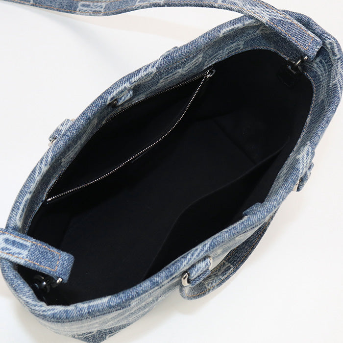 BALENCIAGA 702699 2WAYTote Bag Tote denim blue Women Used Authentic