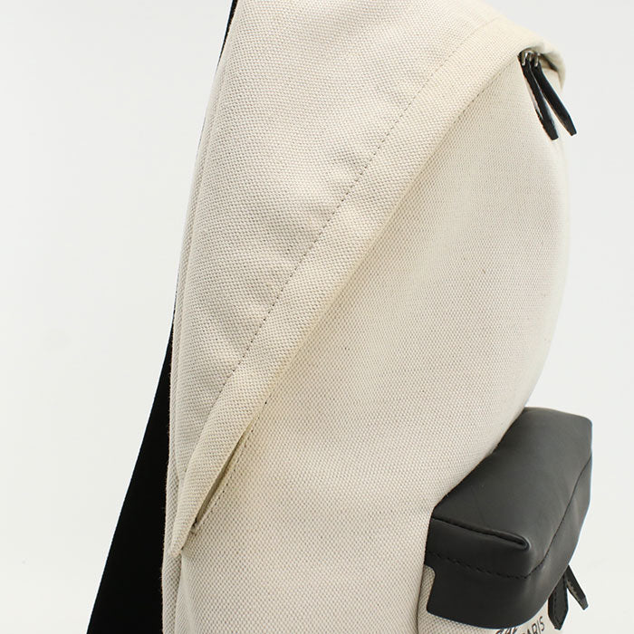 BALENCIAGA 392007 Backpack canvas/leather white mens Used Authentic