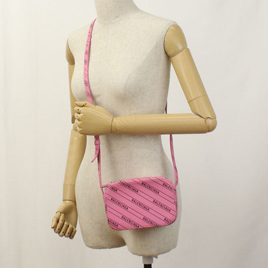 BALENCIAGA 552372 Shoulder Bag Every day Camera bag leather pink Women