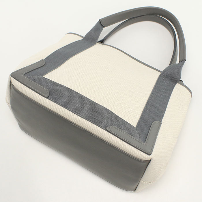 BALENCIAGA 339933 Tote Bag Navy Caba Small Bag canvas ivory Women
