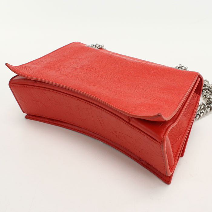 BALENCIAGA 716351 Shoulder Bag crash ChainShoulder Bag leather Red Women
