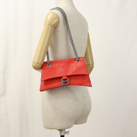 BALENCIAGA 716351 Shoulder Bag crash ChainShoulder Bag leather Red Women