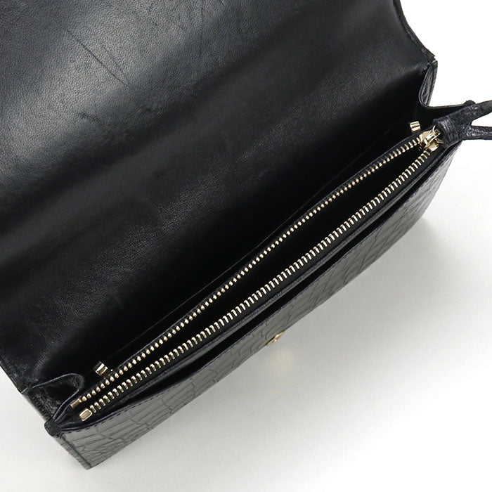 BALENCIAGA 444168 Chain wallet leather black Women