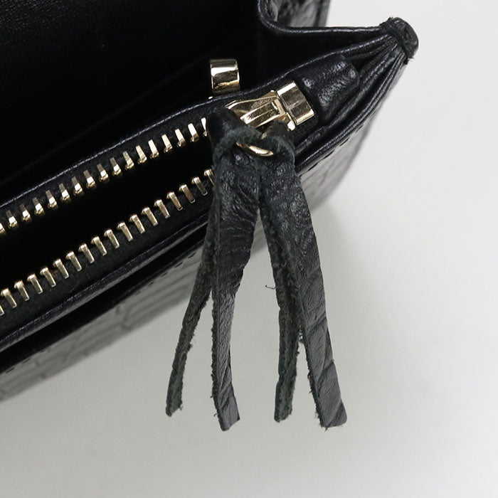 BALENCIAGA 444168 Chain wallet leather black Women