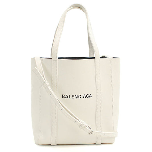 BALENCIAGA 551815 Tote Bag Everyday XXS 2WAYTote Bag Calf leather white Women (unisex)