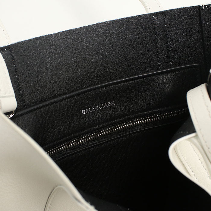 BALENCIAGA 551815 Tote Bag Everyday XXS 2WAYTote Bag Calf leather white Women (unisex)