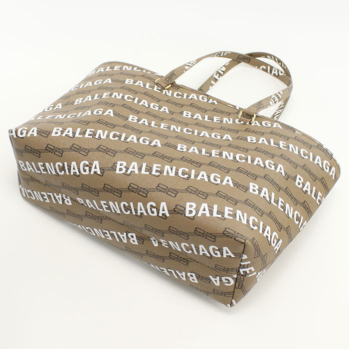 BALENCIAGA 702698 210DH 2762 Balenciaga Signature Tote Bag PVC brown Women