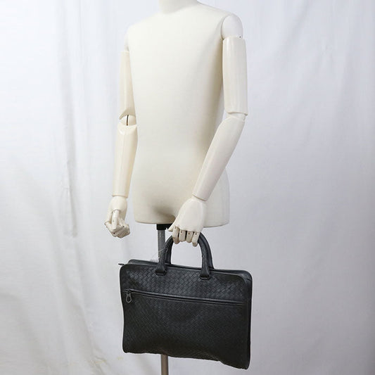 BOTTEGA VENETA INTRECCIATO Briefcase leather Gray mens