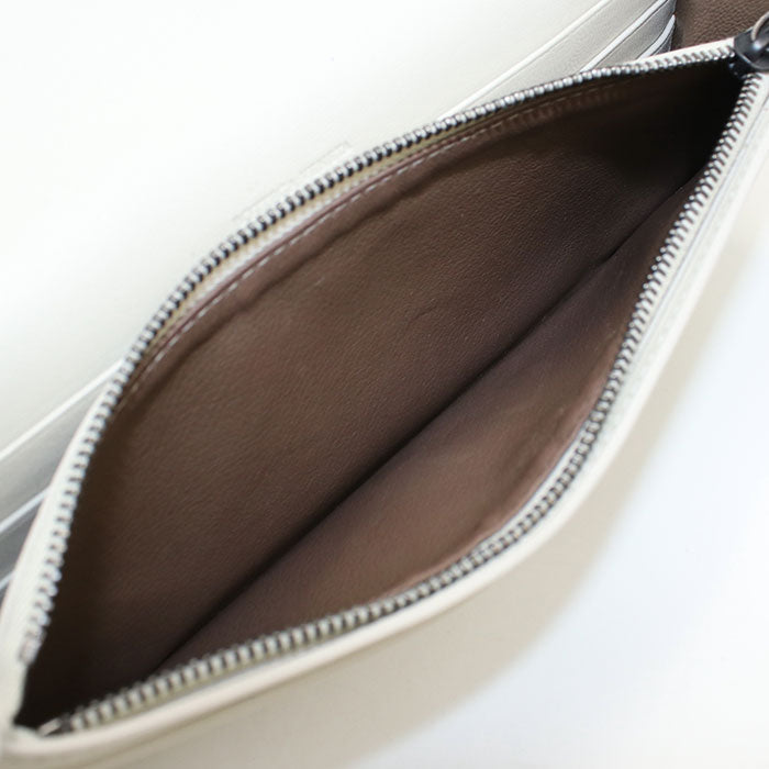 BOTTEGA VENETA 586906 INTRECCIATO Chain wallet leather white Women