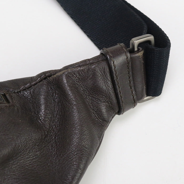 BOTTEGA VENETA 222310 V4644 2078 INTRECCIATO body bag leather brown mens(unisex) Used Authentic