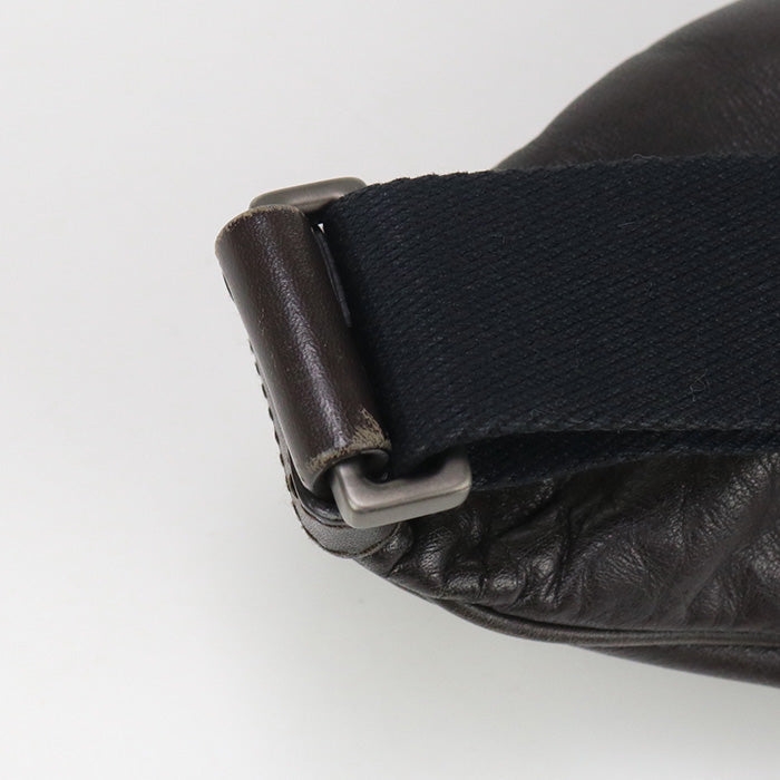 BOTTEGA VENETA 222310 V4644 2078 INTRECCIATO body bag leather brown mens(unisex) Used Authentic