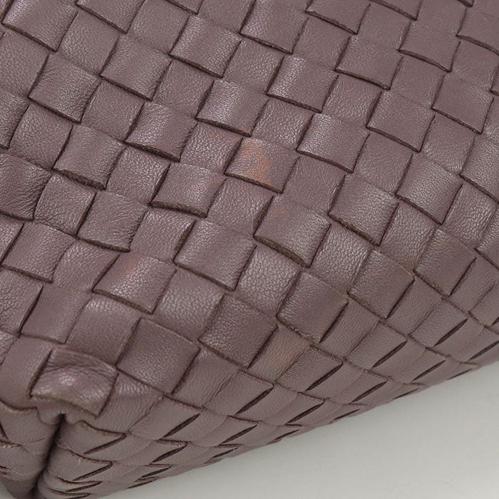 BOTTEGA VENETA 386498 Shoulder Bag INTRECCIATO OLYMPIA ChainShoulder Bag leather purple Women Used Authentic