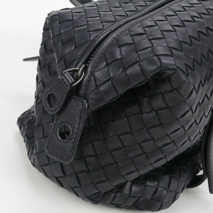 BOTTEGA VENETA INTRECCIATO Mini Boston leather black Women