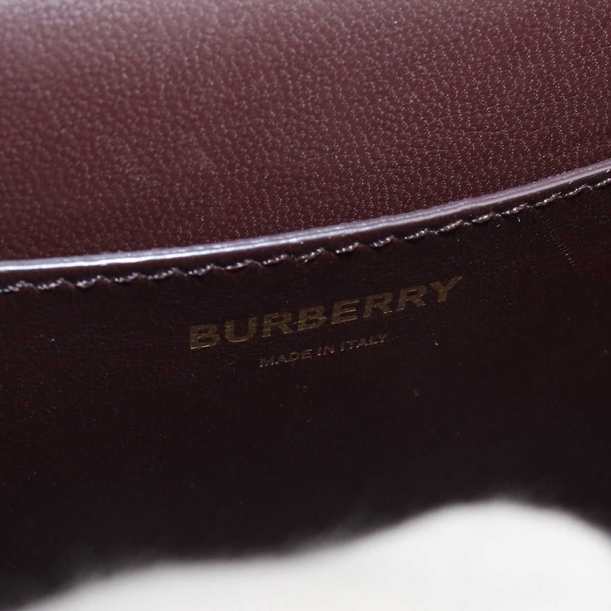 BURBERRY TB Shoulder Bag Diagonal shoulder bag leather brown Women