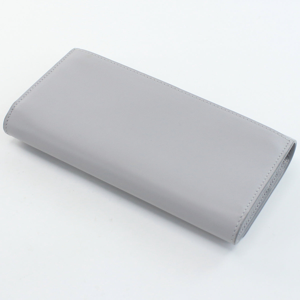 BURBERRY TB Continental Wallet Purse folio leather long wallet Color: gray Women