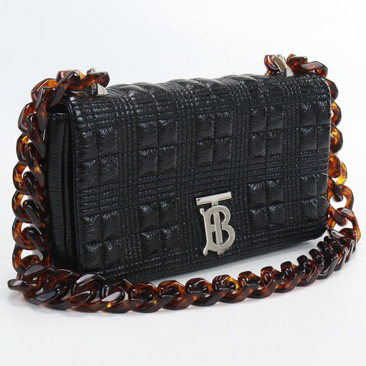 BURBERRY small roller bag tote leather black Women