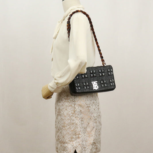 BURBERRY small roller bag tote leather black Women