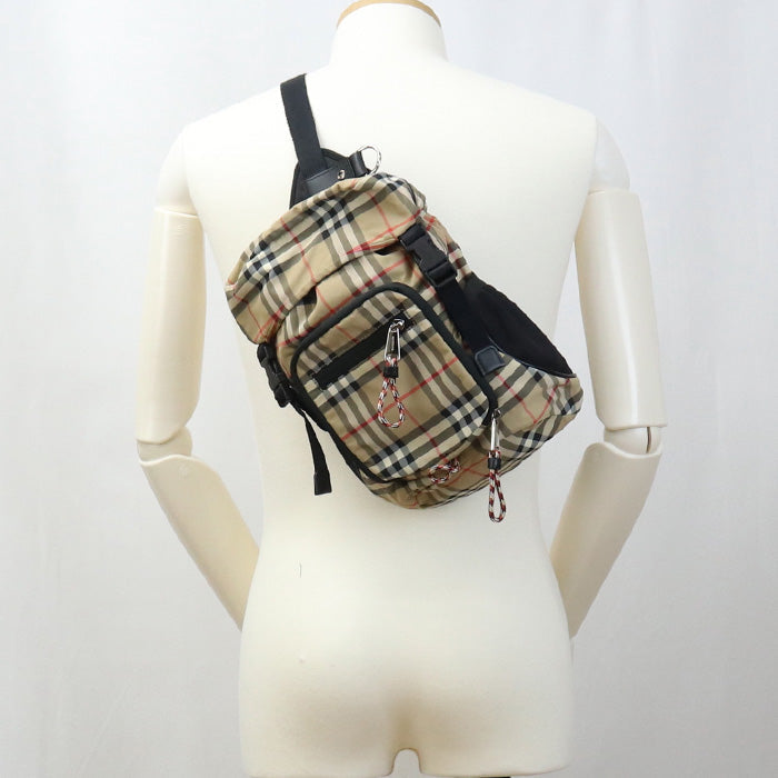 BURBERRY 8013645 body bag Nova Check body bag Nylon beige unisex