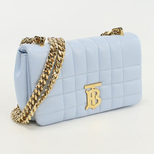 BURBERRY 8066181 Mini Roller Bag Diagonal shoulder bag leather Light blue Women