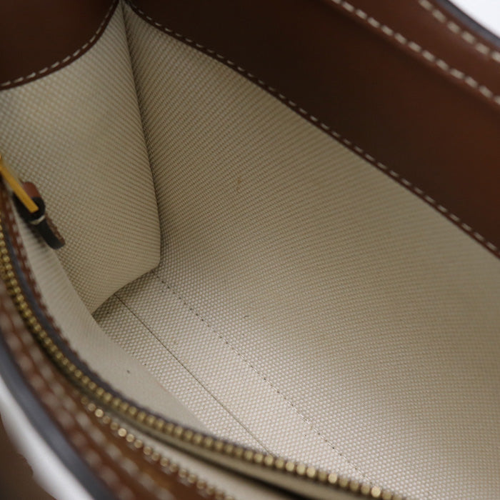 BURBERRY 8028062 Handbag Mini pocket bag 2WAY Handbag canvas,leather beige Women Used Authentic