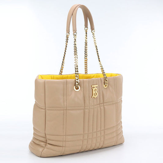 BURBERRY BU84095 Tote Bag/hand bag  lambskin beige Women