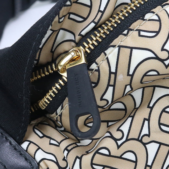 BURBERRY Belt bag body bag Nylon beige mens(unisex) Used Authentic