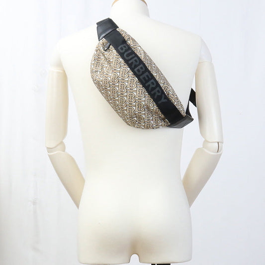BURBERRY Belt bag body bag Nylon beige mens(unisex) Used Authentic