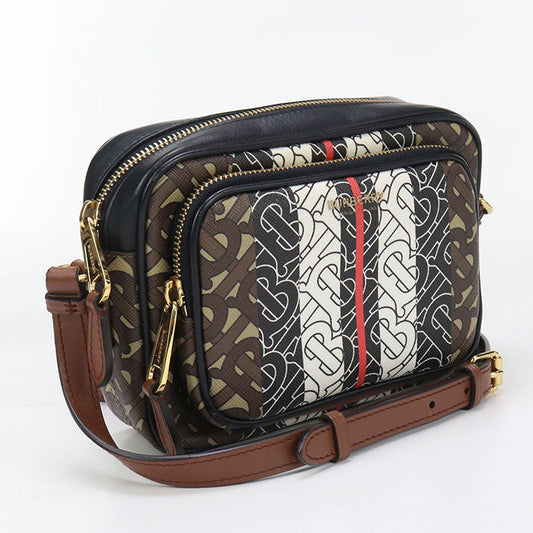 BURBERRY 8021485 Shoulder Bag Monogram stripe Camera bag PVC, leather multicolor Women Used Authentic