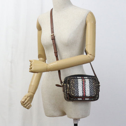BURBERRY 8021485 Shoulder Bag Monogram stripe Camera bag PVC, leather multicolor Women Used Authentic