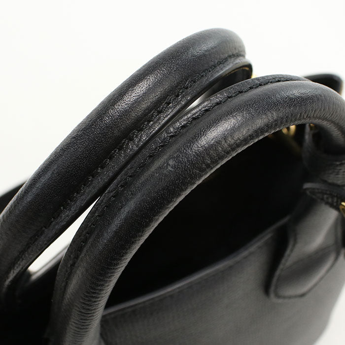 BURBERRY 4023700 2WAY Small Banner Nova Check Tote Bag Calfskin black Women