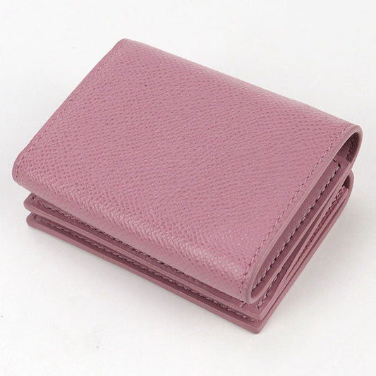 Dior Compact wallet Dior Caro Three fold wallet leather Pink Women