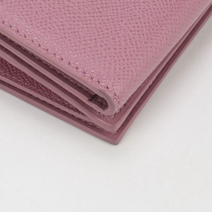Dior Compact wallet Dior Caro Three fold wallet leather Pink Women