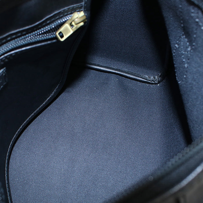 Dior Handbag Trotter pattern with logo Mini Boston bag PVC, leather black Women