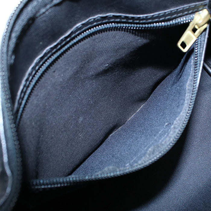 Dior Handbag Trotter pattern with logo Mini Boston bag PVC, leather black Women