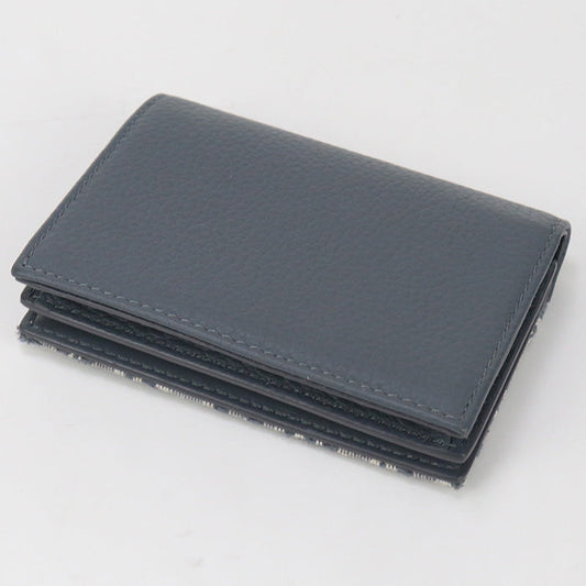 Dior 2ADCH166YKS Business card holder saddle name Jacquard/leather gray mens