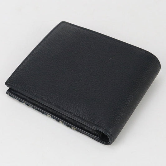 Dior 2ADBC306YKS H05E Folded wallet saddle Dior Oblique navy mens