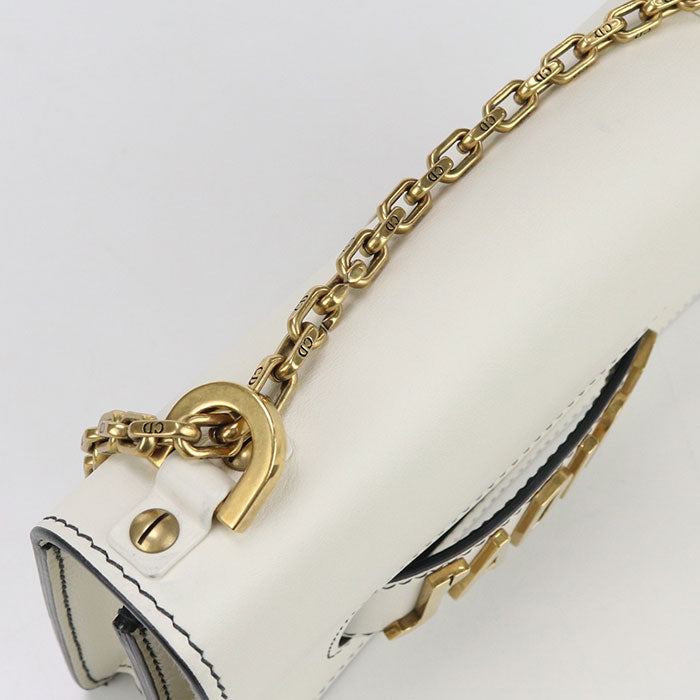 Dior M9002 Shoulder Bag Jadior ChainShoulder Bag leather ivory Women