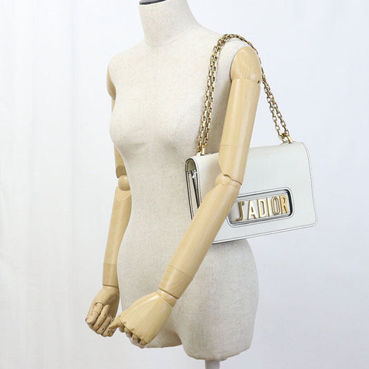 Dior M9002 Shoulder Bag Jadior ChainShoulder Bag leather ivory Women