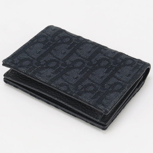 Dior CD90365 Business name card holder Dior Oblique Jacquard black mens