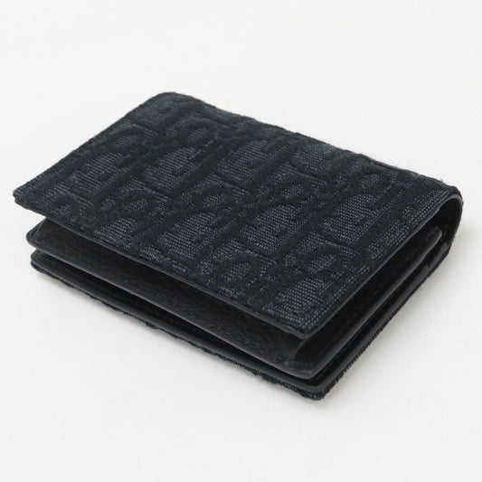 Dior 2ESCH178YSE H03E Business Oblique name card holder Jacquard black mens