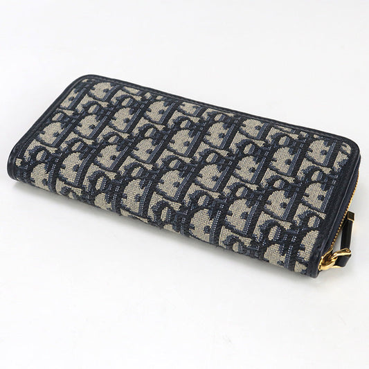Dior S2094 UTZQ M928 Voyageur Long Wallet 30 PurseZip Around/Dior navy Women
