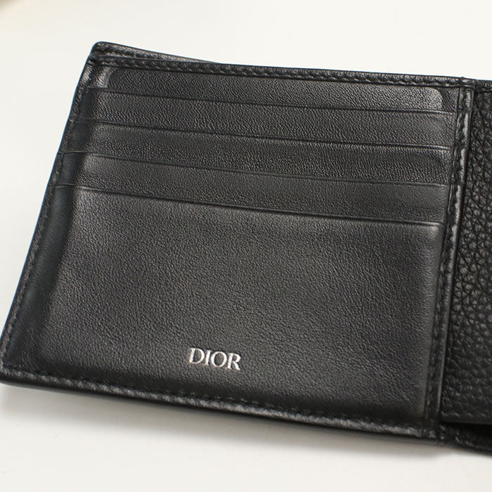 Dior 2ESBC027CDI Folded wallet CD ICON Folded wallet Calfskin black mens