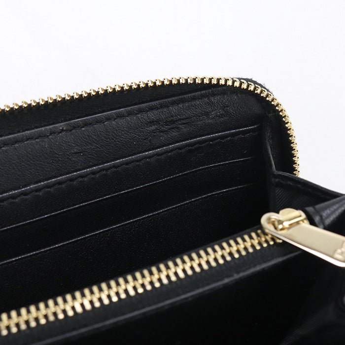 Dior Long zip wallet 30 Montaigne PurseZip Around leather black Women