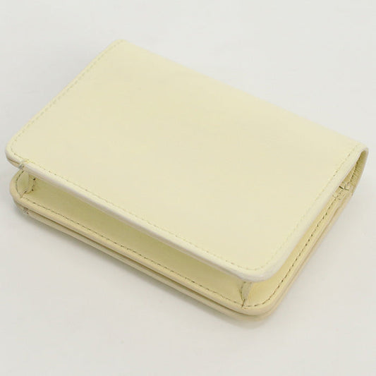 CELINE 10K62 3DPV Bi-fold wallet Triomphe Compact wallet Calfskin,leather yellow Women