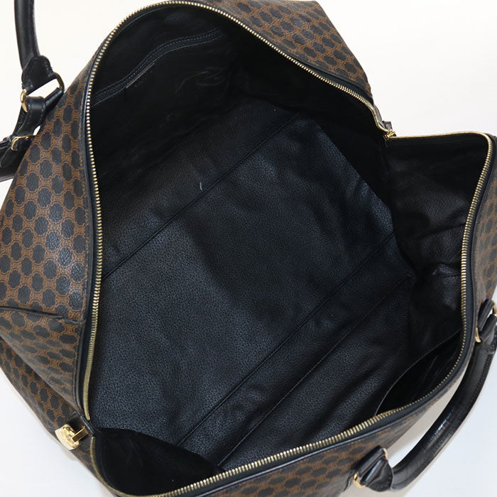 CELINE CE87223 Macadam Boston bag PVC/Boston bag black unisex
