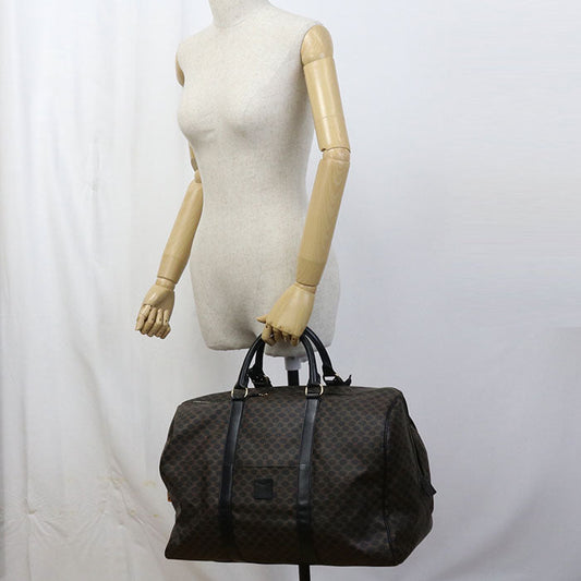 CELINE CE87223 Macadam Boston bag PVC/Boston bag black unisex