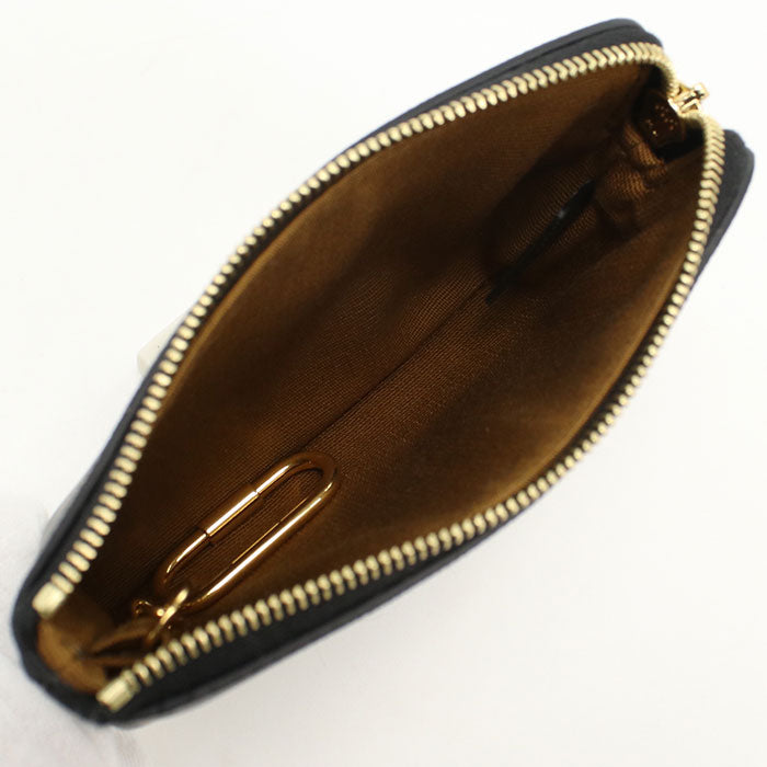 CELINE 10C66 2CA2.38NO Coin purse Triomphe canvas Coin Pocket PVC black Women
